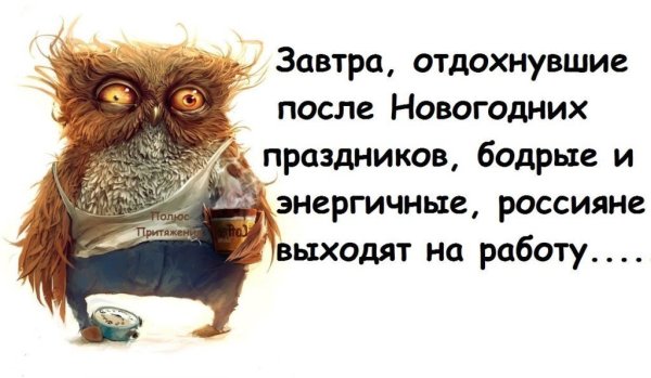 На работу после праздников приколы