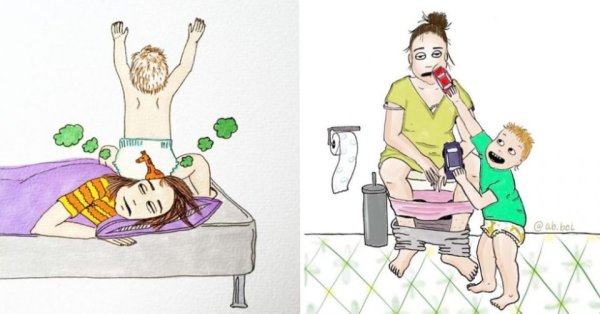 Прикольные рисунки для мамы