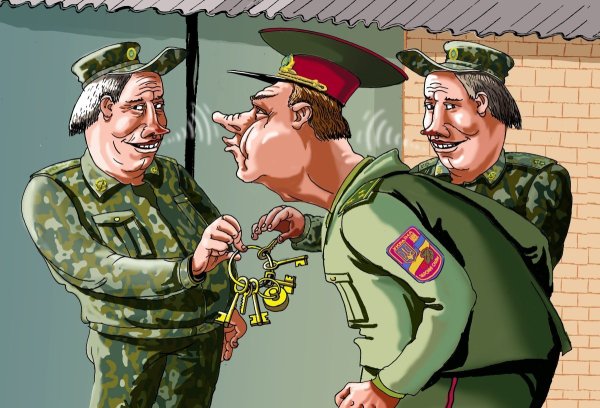 Прапорщик карикатура