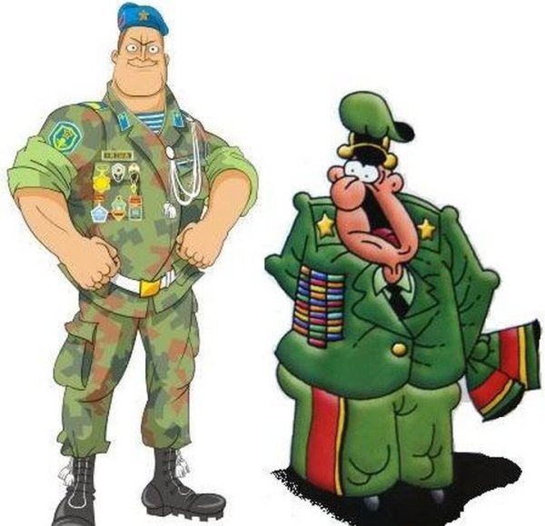 Мультяшный военный