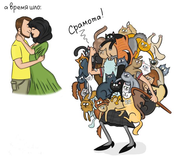 Независимая женщина карикатура