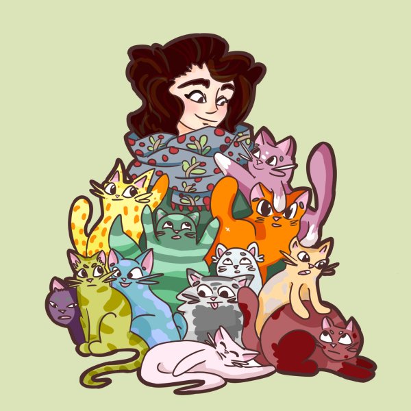 Симпсоны старуха кошатница
