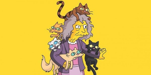 Симпсоны сумасшедшая кошатница