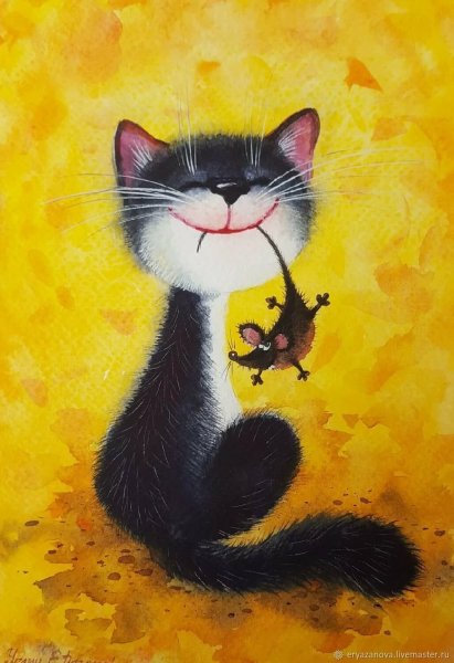 Коты рисунки