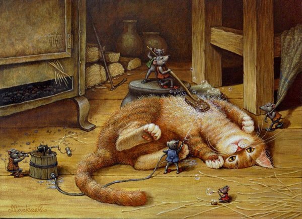 Александр Маскаев художник коты