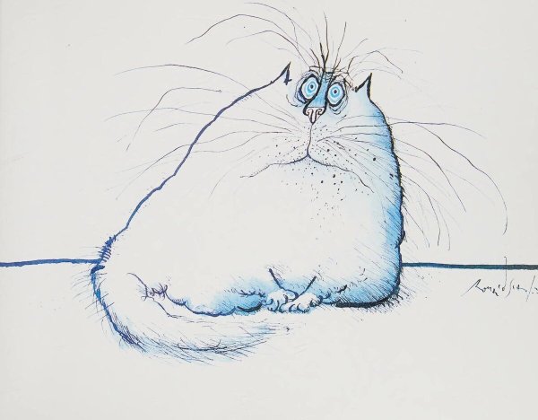 Забавные коты художника Ronald Searle