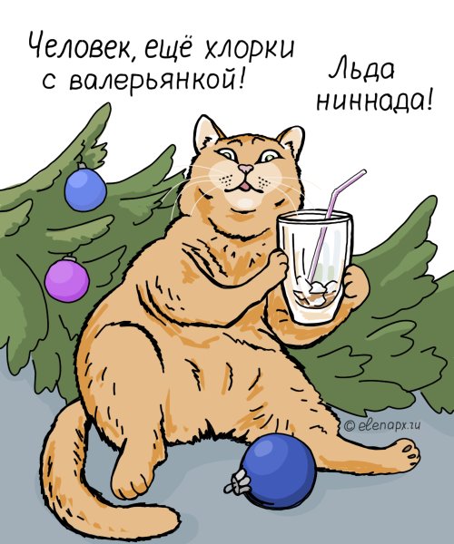 Кот с валерьянкой