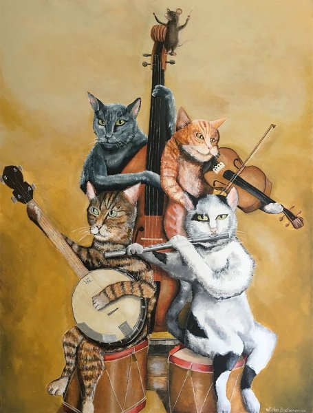 Котик музыкант