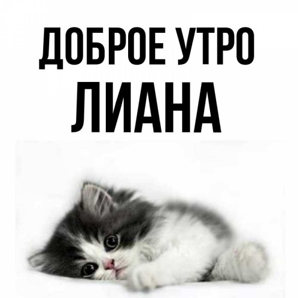 Доброе утро Лианочка