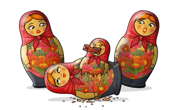 Прикольные матрешки