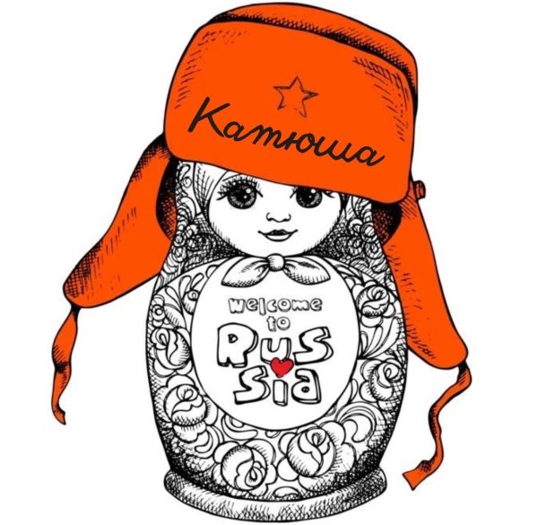 Современная Матрешка рисунок