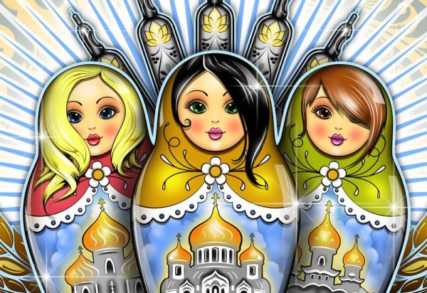 Матрешка рисунок