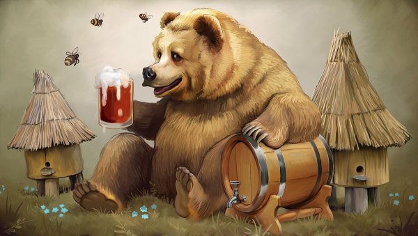 Медведь с медом