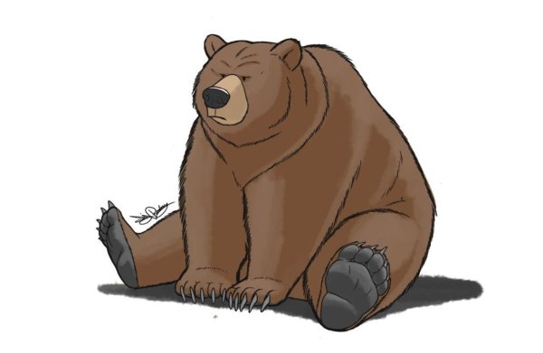 Медведь мультяшный