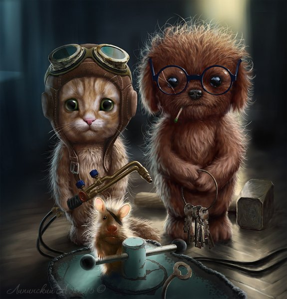 Котенок цифровая Графика