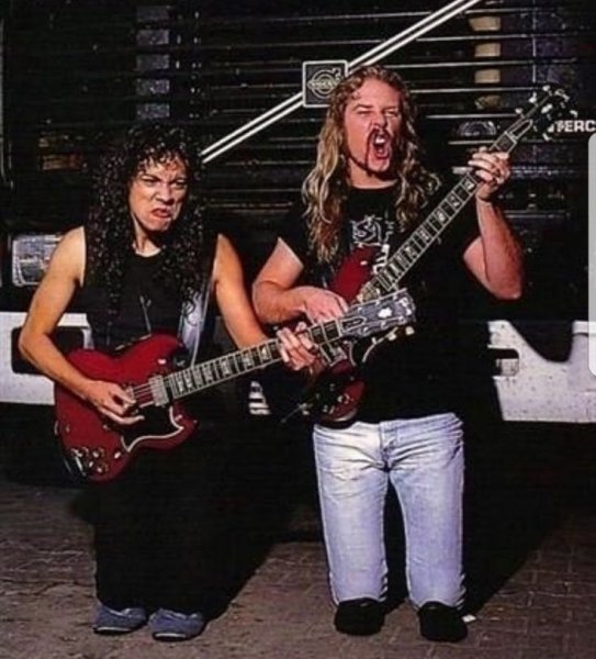 Dimebag Darrell and James Hetfield