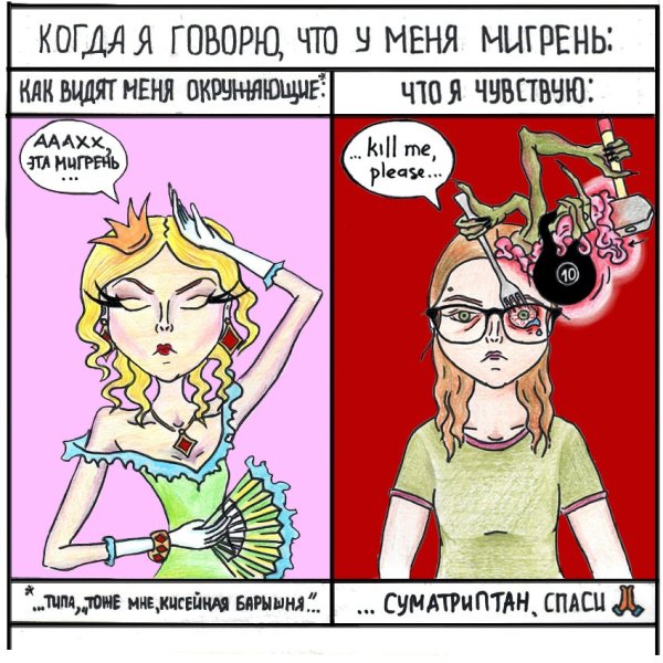 Мемы про мигрень
