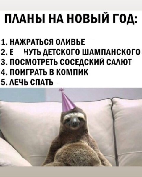 Прикольный план на новый год