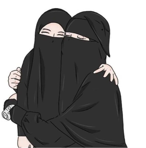 Мусульманская семья никаб