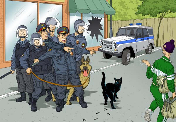 Милиция карикатура