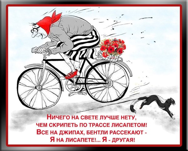 Анекдот про велосипед