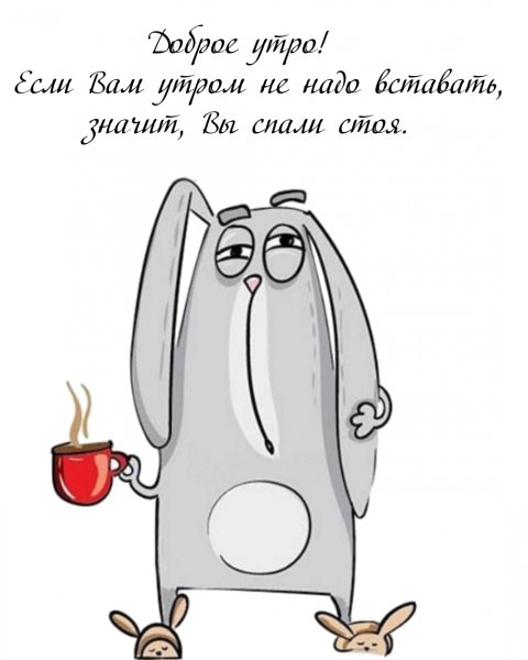 Открытки с добрым утром смешные
