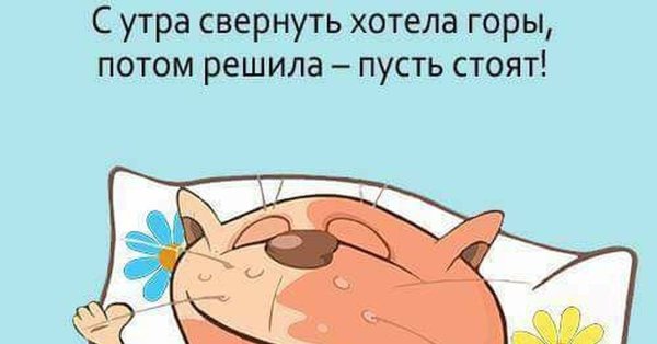 Хорошее утро начинается в обед