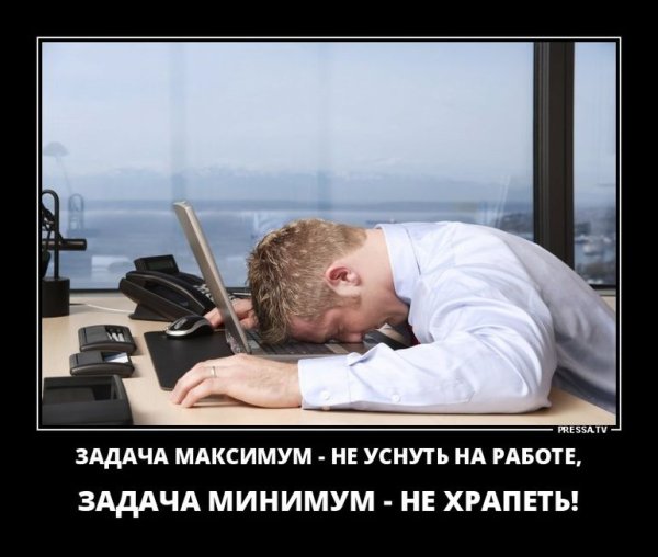 Спит на работе прикол