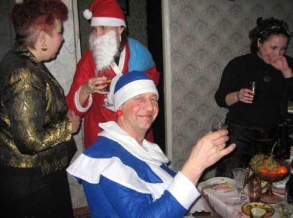 Смешные новогодние фото
