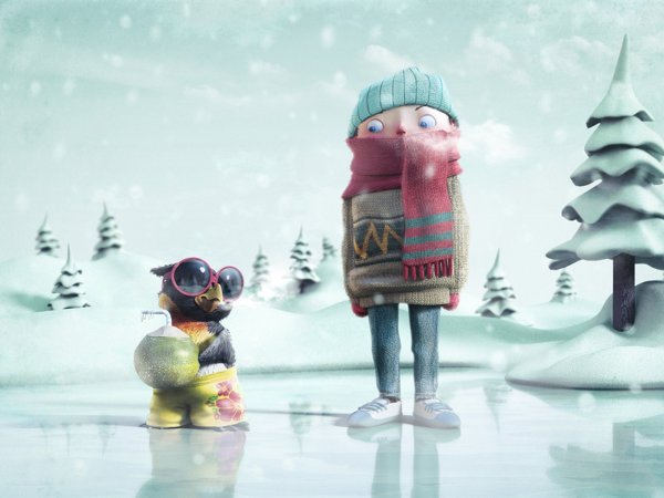 Новогодние обои смешные
