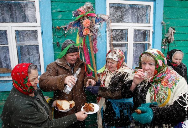 Коляда в деревне