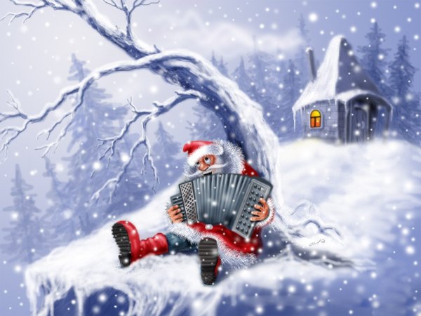 Смешные зимние картинки