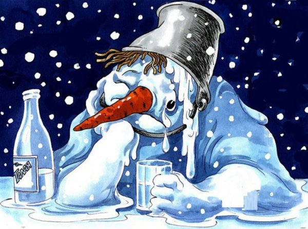Снеговик алкаш