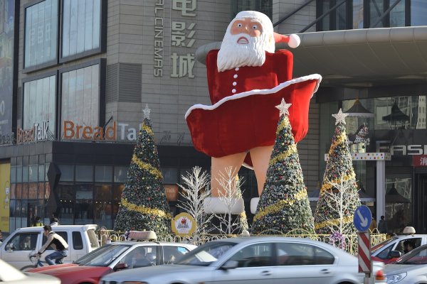 Санта Клаус в ТЦ