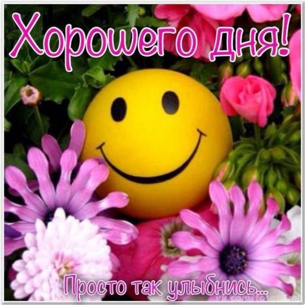 Открытка просто улыбнись