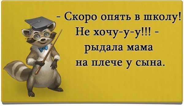 Скоро снова в школу
