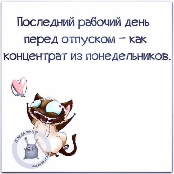 Последний день перед отпуском