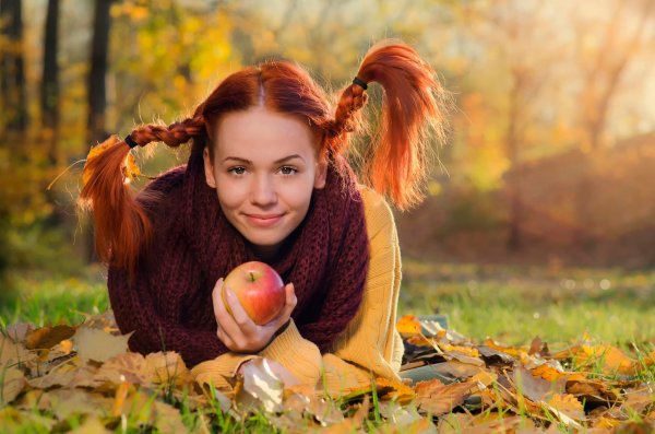 Девушка осень