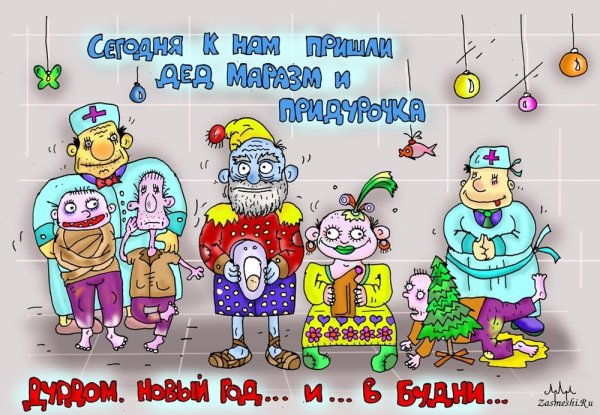 Новый год в дурдоме приколы