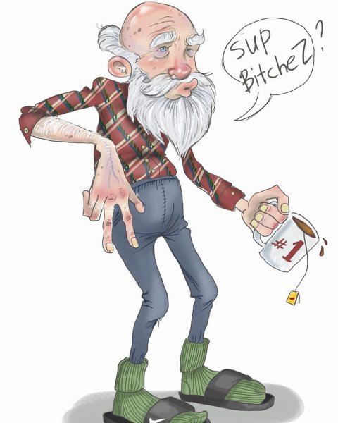 Дедушка рисунок