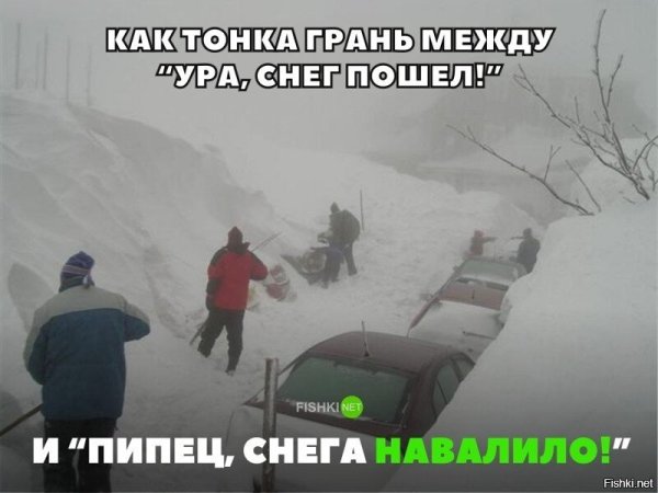 Снегу навалило прикольные