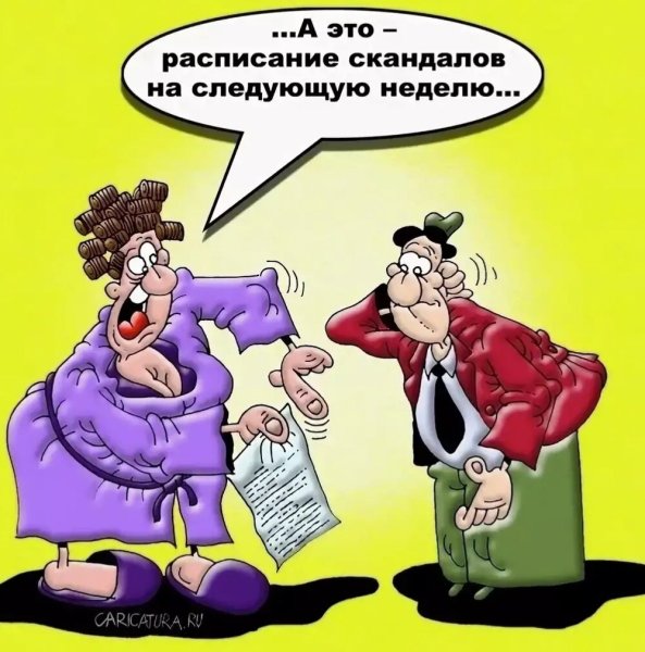Карикатуры на мужчин и женщин
