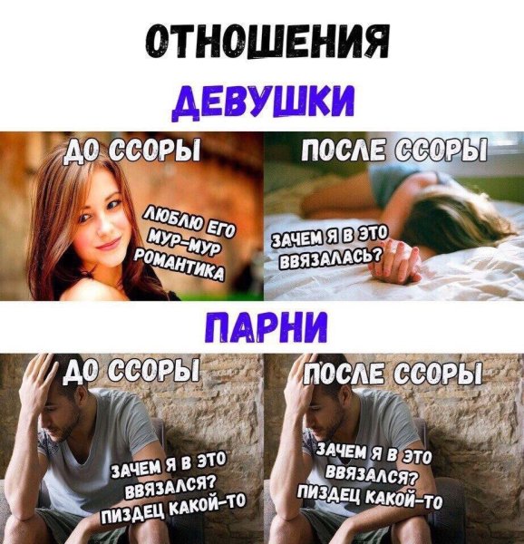 Смешные мемы про ссоры