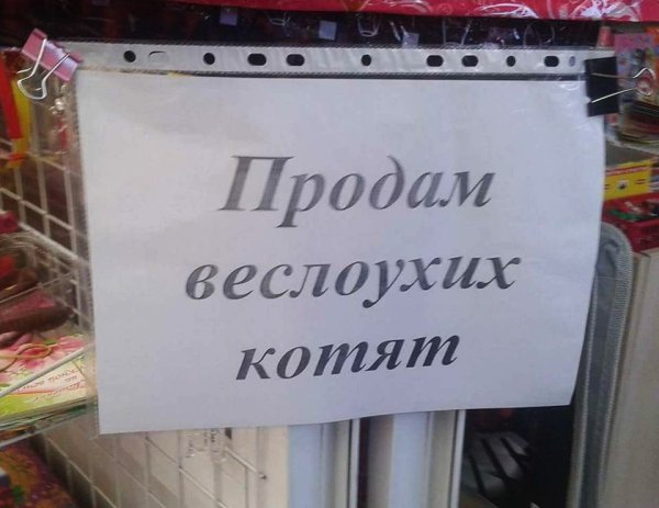 Смешные объявления