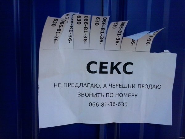 Необычные объявления