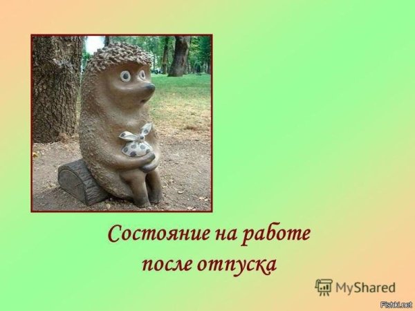 Первый день послемотпуска