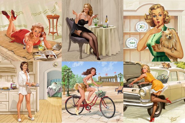 Картинки в стиле пин ап