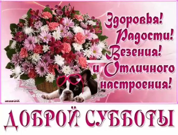 Открытки с добрым субботним утром
