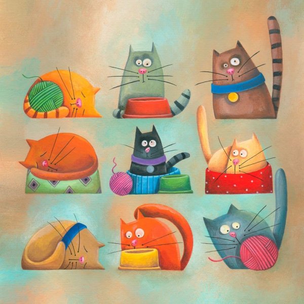 Коты рисунки