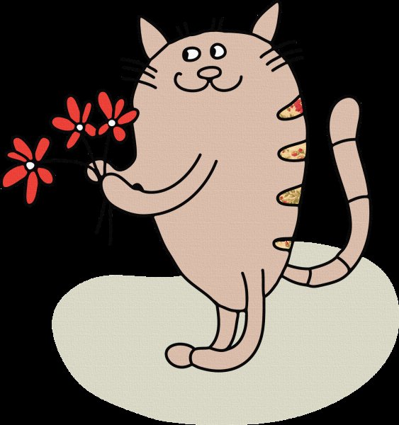 Кот рисунок